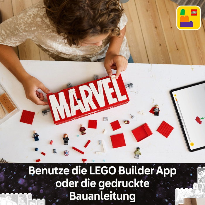 LEGO Marvel 76313 Logo MARVEL et ses super-héros