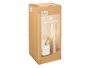 Giftdecor Lampe Flor 130cm Rugueux Blanc Métal Velours 30x30x72.5cm Câble 200cm