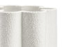 Giftdecor Lampe Flor 130cm Rugueux Blanc Métal Velours 30x30x72.5cm Câble 200cm