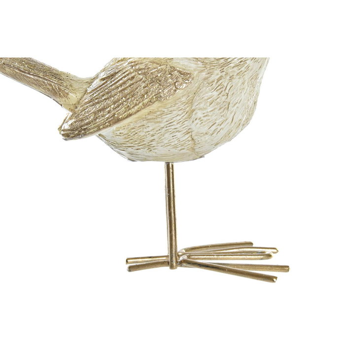 Décorations de Noël DKD Home Decor Résine Oiseau (11 x 5 x 9,5 cm) (2 Unités)