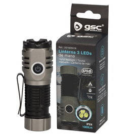 GSC Evolution Lampe de poche de main 3 LED 12W