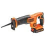 Black + Decker Scie Sabre sans Fil BDCR18-QW 18V avec Batterie 1.5 Ah, Chargeur et Lame 15 cm - Performante et Maniable