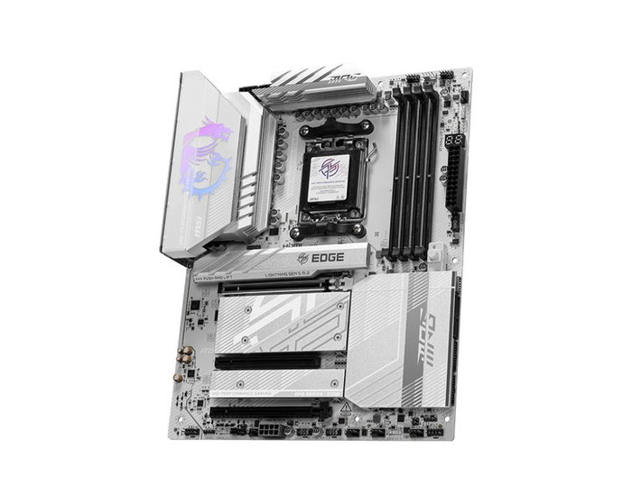 MSI MPG B850 Edge Carte Mère ATX Socket AM5 DDR5 WiFi 7 Bluetooth 5.4 Blanche