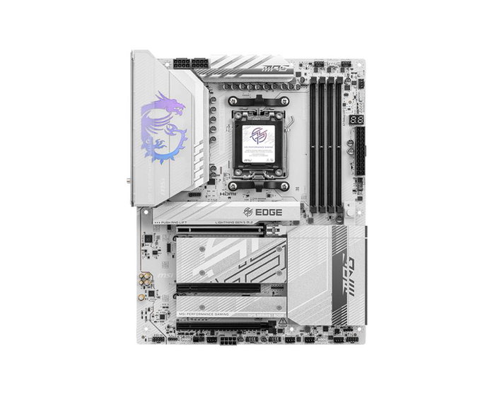 MSI MPG B850 Edge Carte Mère ATX Socket AM5 DDR5 WiFi 7 Bluetooth 5.4 Blanche