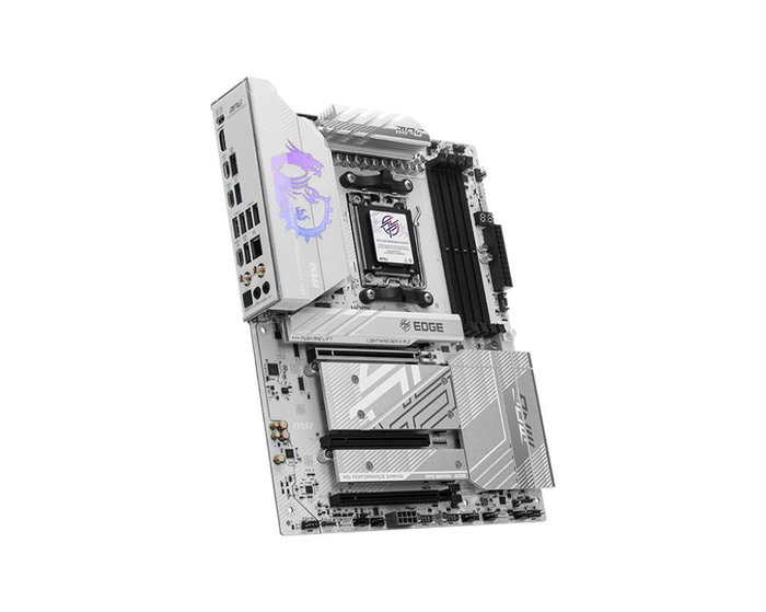 MSI MPG B850 Edge Carte Mère ATX Socket AM5 DDR5 WiFi 7 Bluetooth 5.4 Blanche