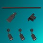 Philips Easylink Système de rail avec 3 projecteurs Shea 5W noir GU10