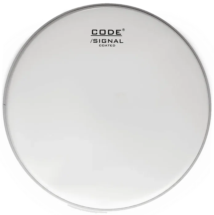 CODE 22" Signal Coated Parche Bombo Blanc Rugueux avec mufle Aro Aluminium GripTight CODE 22" Signal Coated Parche Bombo Blanc Rugueux avec mufle Aro Aluminium GripTight