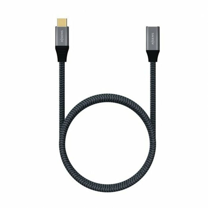 Câble USB-C Aisens A107-0635 Gris 1 m Câble USB-C Aisens A107-0635 Gris 1 m