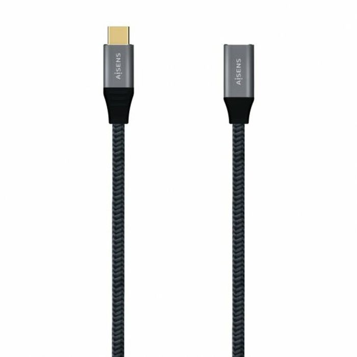 Câble USB-C Aisens A107-0635 Gris 1 m Câble USB-C Aisens A107-0635 Gris 1 m
