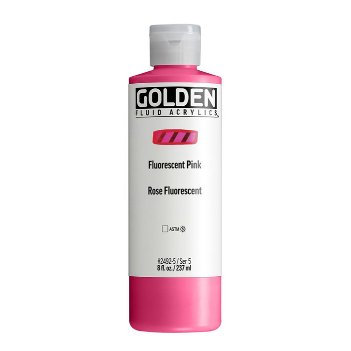 Golden Fluid Couleurs Acryliques Rose Fluorescent 237 ml Golden Fluid Couleurs Acryliques Rose Fluorescent 237 ml