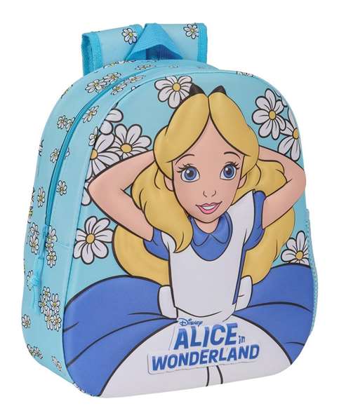 Safta Mochila 3D Alice au pays des merveilles 27 x 33 x 10 cm