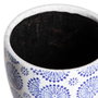 BigBuy Garden Set de deux cache-pots ronds en terre cuite bleu