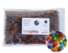 Innspiro Rocaille de vidrio ronde glaseado mélange 2,3mm 500g