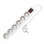 Rallonge 6 prises Schuko sans interrupteur TM Electron TMUAD506S Blanc 3680 W (1,5 m)