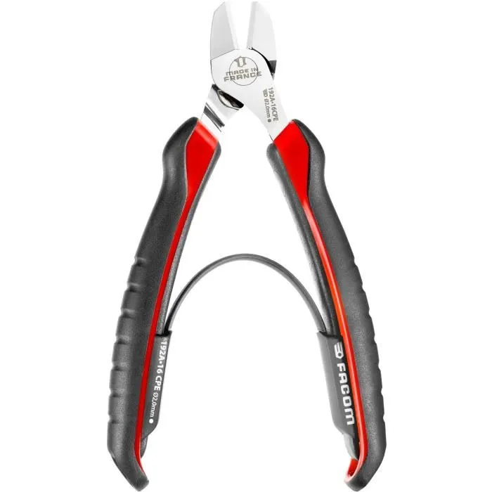 Facom 192A.18CPEPB Pince coupante diagonale 180 mm en plastique gris - Outil pour couper fils et câbles Facom 192A.18CPEPB Pince coupante diagonale 180 mm en plastique gris - Outil pour couper fils et câbles