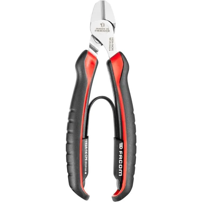 Facom 192A.18CPEPB Pince coupante diagonale 180 mm en plastique gris - Outil pour couper fils et câbles Facom 192A.18CPEPB Pince coupante diagonale 180 mm en plastique gris - Outil pour couper fils et câbles