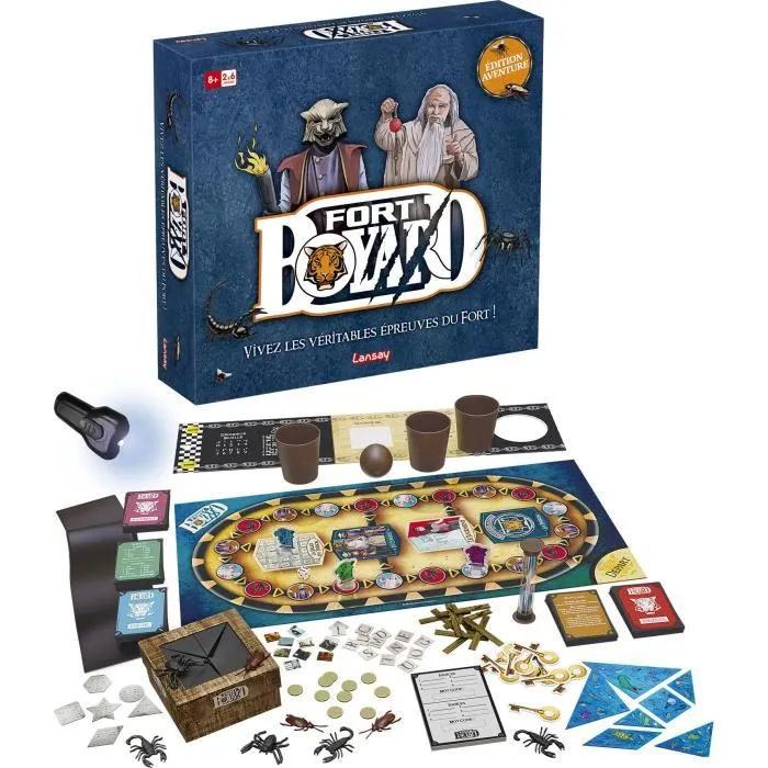 Lansay Jeu de Société Fort Boyard - Edition Aventure, Plateau Immersif avec Enigmes, Clés et Trésor, à Partir de 8 Ans, Pour 2 à 6 Joueurs