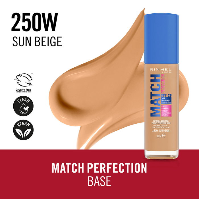Rimmel London MATCH PERFECTION n° 250 - Beige Soleil