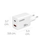 MAURER Adaptateur de charge rapide double port USB-A et USB-C 33W