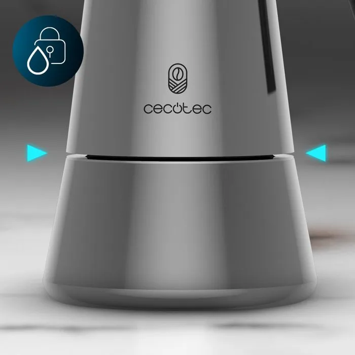 Cecotec Piccolina 900 Cafetière Italienne 450 ml, 10 tasses, Compatible Induction