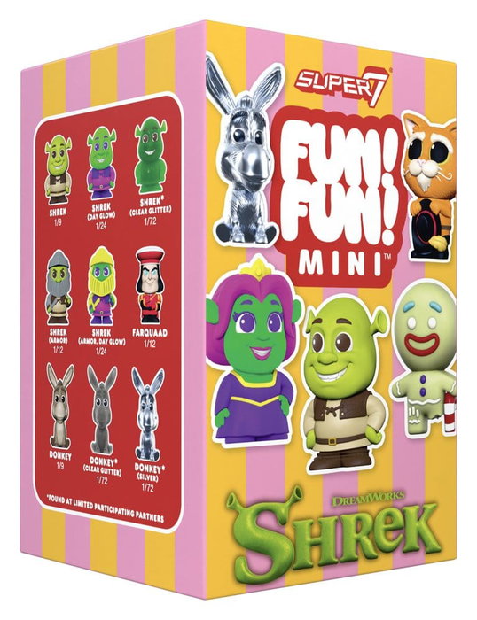 Super7 Shrek Fun! Fun! Mini Wave 01 Blind Box Display (9 figurines) Super7 Shrek Fun! Fun! Mini Wave 01 Blind Box Display (9 figurines)