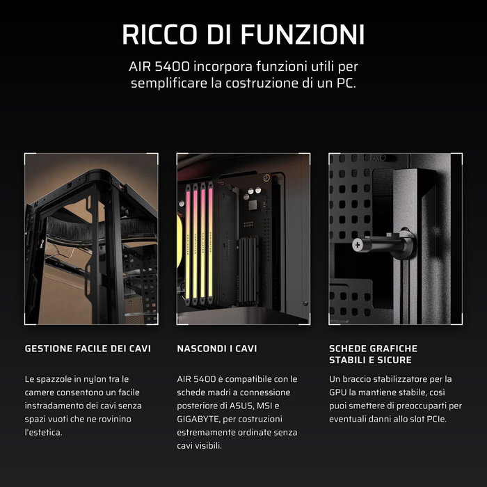 Corsair AIR 5400 RS-R ARGB Noir Corsair AIR 5400 RS-R ARGB Noir