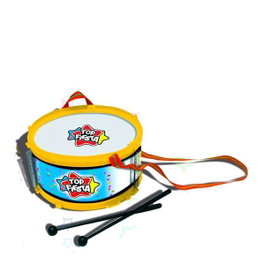 Reig Tambor de 17 cm avec sac et languette, tambour en plastique pour enfant dès 3 ans, lot de 24 pièces