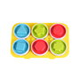 TACHAN Pack de 6 Œufs de Couleurs à Emboîtement - Jouet Éducatif pour Apprendre les Formes et Couleurs - Motricité Fine - À Partir de 1 An