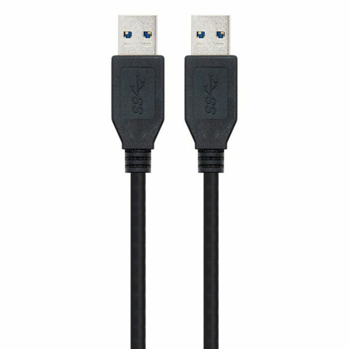 Câble USB 3.0 A vers USB A NANOCABLE 10.01.1002-BK Noir 2 m