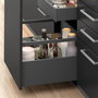 Emuca Kit Tiroir extérieur Vertex 450mm Gris anthracite