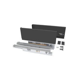 Emuca Kit Tiroir extérieur Vertex 450mm Gris anthracite