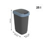 Poubelle Rotho Twist Blue Bleu Plastique 25 L