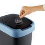 Poubelle Rotho Twist Blue Bleu Plastique 25 L