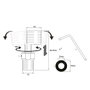 Verhal Kit d'excentriques extensibles longues rotatoires 360°