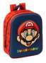 SAFTA Sac à dos Super Mario Bros 27 cm pour école maternelle, compartiment principal à zip, poignée de transport, 22x10x27 cm