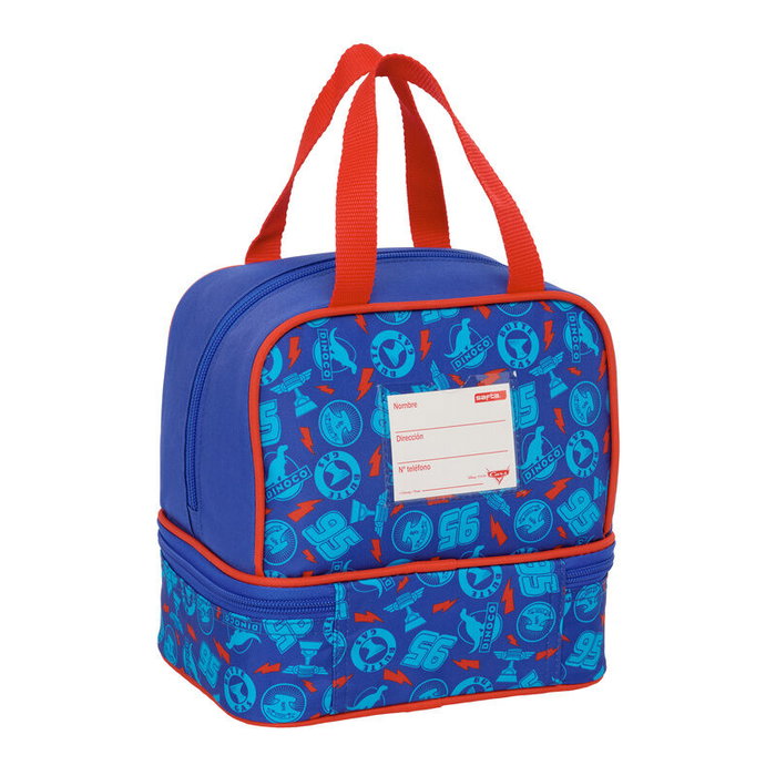 SAFTA Sac à déjeuner Cars Disney Pixar pour enfant, compartiment principal et inférieur, poignées et étiquette d'identification, 20x15x20 cm SAFTA Sac à déjeuner Cars Disney Pixar pour enfant, compartiment principal et inférieur, poignées et étiquette d'identification, 20x15x20 cm