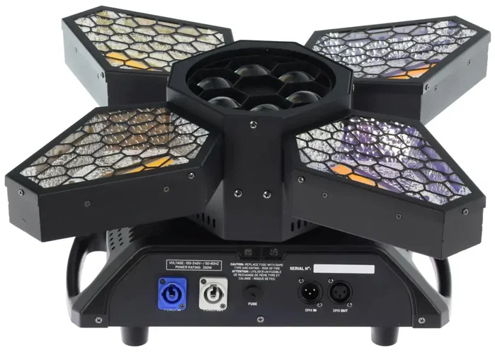 ALGAMLIGHT Proyector LED giratorio multiefectos noir