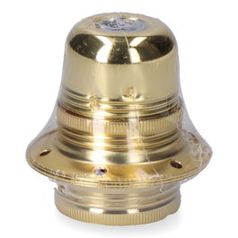 F-Line Porte-ampoule E27 métallique doré, 100 W 250 V, Ø60 x 40 mm