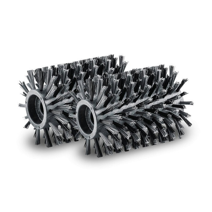 Karcher Lot de 2 brosses-rouleaux pour nettoyeur de terrasse PCL 4, surfaces bois et composite Karcher Lot de 2 brosses-rouleaux pour nettoyeur de terrasse PCL 4, surfaces bois et composite