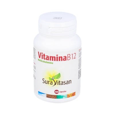 SURA VITASAN Vitamine B12 (méthylcobalamine) 500 mcg, 100 capsules SURA VITASAN Vitamine B12 (méthylcobalamine) 500 mcg, 100 capsules