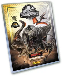 Panini Jurassic World 4 TCG Pack de démarrage - Album + 2 pochettes - 16 cartes dont 1 édition limitée N°1