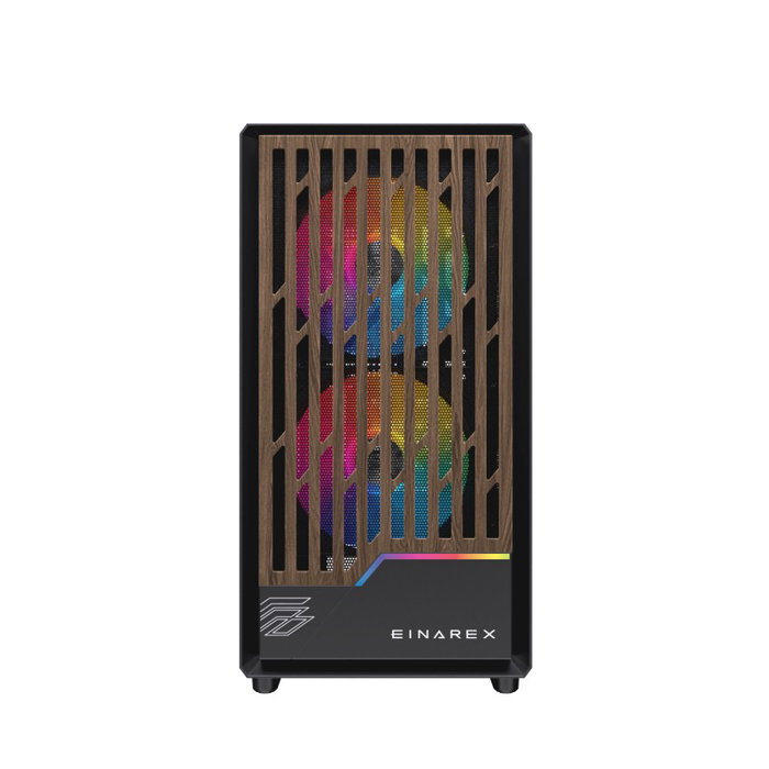 Einarex PM400 Boîtier PC Gaming micro-ATX Semitorre avec Ventilateurs RGB Noir et Panneau en Verre Trempé Einarex PM400 Boîtier PC Gaming micro-ATX Semitorre avec Ventilateurs RGB Noir et Panneau en Verre Trempé