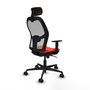 Chaise de Bureau avec Appui-tête Jorquera Piqueras y Crespo 1D036N2 Orange Foncé
