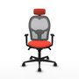 Chaise de Bureau avec Appui-tête Jorquera Piqueras y Crespo 1D036N2 Orange Foncé