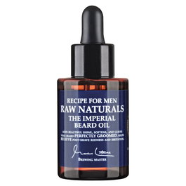 Raw Naturals The Imperial Huile à barbe 100% végan pour lisser et adoucir - Flacon de 50 ml pour hommes