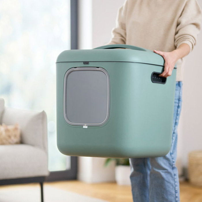 Rotho Bac à litière pour chats Vert Plastique Rotho Bac à litière pour chats Vert Plastique
