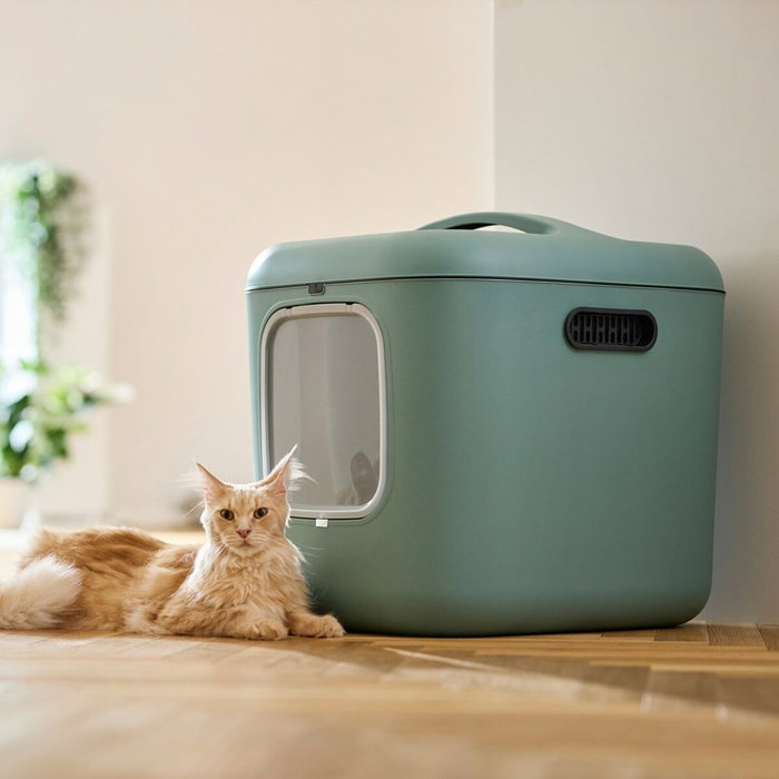 Rotho Bac à litière pour chats Vert Plastique Rotho Bac à litière pour chats Vert Plastique