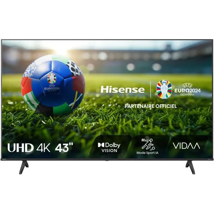 Hisense 43A6N TV LED 43" 4K UHD 3840x2160 60Hz HDR10+ Smart TV 3x HDMI Hisense 43A6N TV LED 43" 4K UHD 3840x2160 60Hz HDR10+ Smart TV 3x HDMI