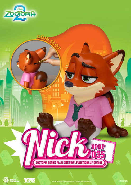 Zootopie Piggy Bank tirelire Nick 15 cm