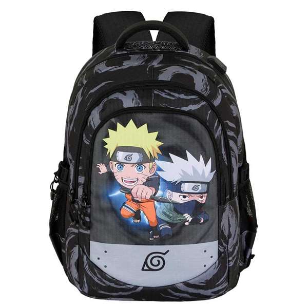 Karactermania Mochila Naruto Run Plus Fan Kid Sac à dos avec compartiments et port USB - Dimensions 44x34x21 cm